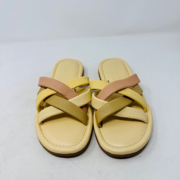 Madewell Leeandra Slide Sandals Size 9 Braided Crisscross Neutral Slip-On - Picture 4 of 11
